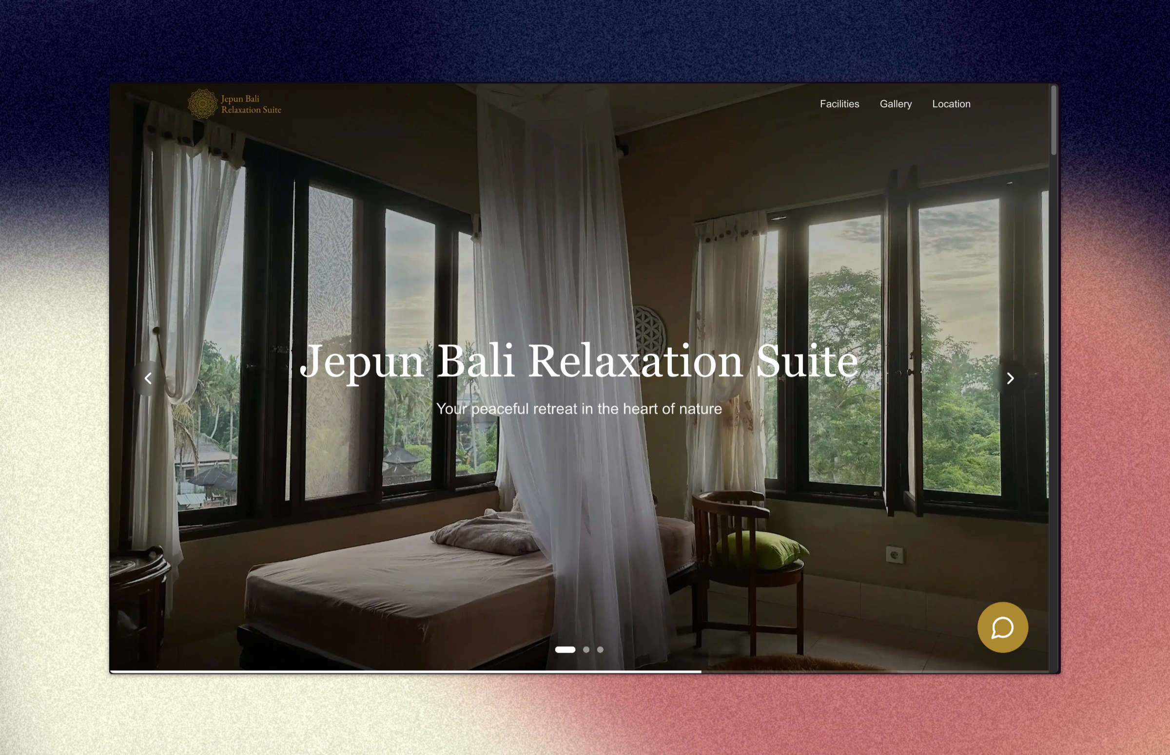 Jepun Bali Relaxation Suite website preview